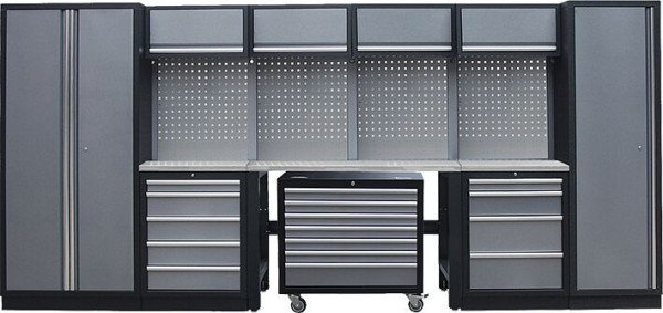 Kunzer module d'atelier 4 avec plan de travail en acier inoxydable, WESS4