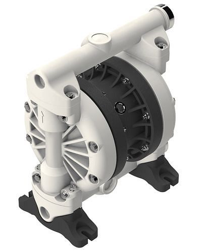 Pompe à air comprimé à double membrane DENIOS, 1'', en PP / PTFE, 287-072