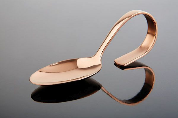 Cuillère gourmande APS -CLASSIC-, longueur : 12 cm, acier inoxydable 18/8, aspect cuivre, 00692