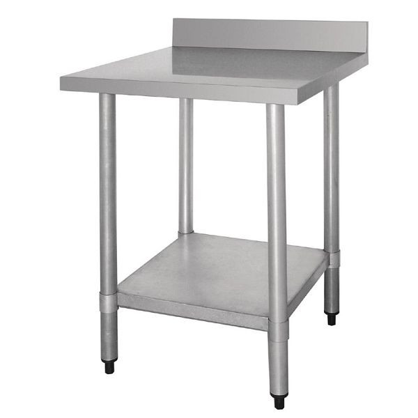 Table de travail Vogue avec dosseret et étagère 60 x 60 cm, T379
