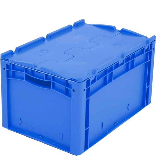 BITO Euro bac gerbable XL2 couvercle/patte /XLD64321 600x400x320 bleu, couvercle, C0292-0044