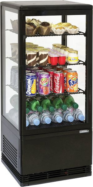 Casselin mini vitrine réfrigérée 78L - noir, CVR78LN
