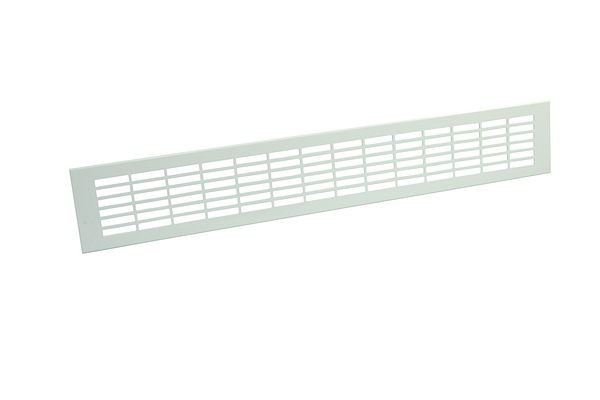 Feuille de barre de ventilation Marley 500x80mm avec perforation rectangulaire blanche, 061719