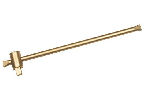 DENIOS Poignée en T 320 mm pour cliquet 1/2", cuivre-béryllium, sans étincelles, pour zones Ex, 264961