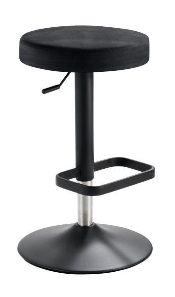 Mayer Sitzmöbel , structure thermolaquée noir, assise rembourrée, anthracite, 1200_03_30487