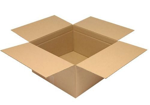 Boîte pliante en carton ondulé TransPak 1 paroi, dimensions intérieures 470 x 470 x 250 mm, qualité 1,30C, paquet de 25, 299294