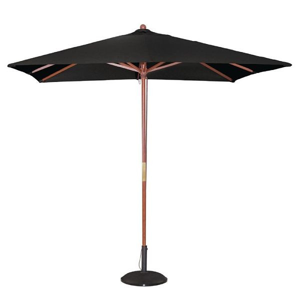 Parasol carré boléro noir 2.5m, GH990