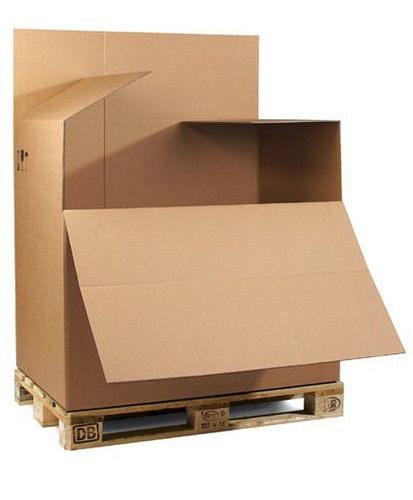 Conteneur palette DENIOS 2 parois, 1180 x 780 x 1065 mm, qualité 2.40BC, lot de 10, 299428