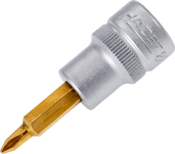 Douille tournevis Hazet, carré creux 10 mm (3/8"), profil Phillips PH, PH1, 8806-PH1