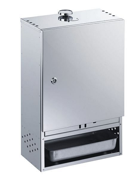Fumoir Peetz en acier inoxydable avec porte, HxLxP: 57cm x 39cm x 28cm, 410395