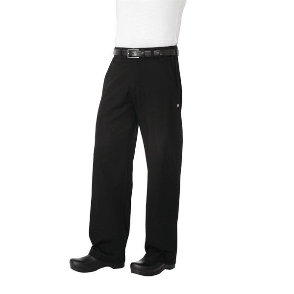 Chef Works Pantalon de Chef Unisexe Noir Chevrons L, A674-L
