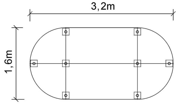 Hammerbacher Système de table de réunion K-Series Set K4, 320 x 240 cm, 4x VKP91, 2x VKP08, 2x VKP16, 12x VSTFK, blanc, VSETK4/W/C