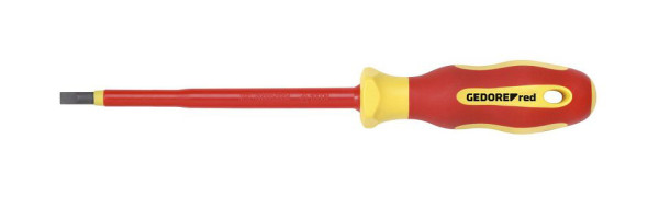 GEDORE tournevis VDE rouge fente 2,5x0,4x75mm, 3301400