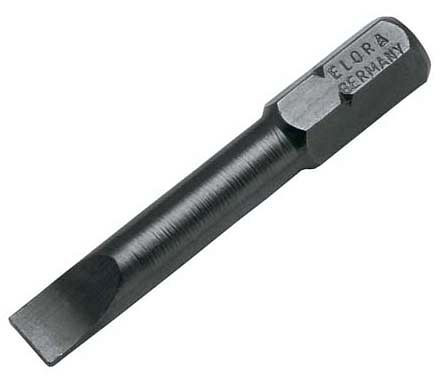 Embout de tournevis ELORA 1/4 ", fente, 3000, taille: 0,5x3, 3000005035200