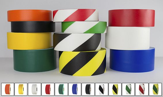 Ergomat DuraStripe Supreme V Noir marquage d'allée & autocollants de sécurité, largeur 10 cm, longueur 30 m, DSV1030BK