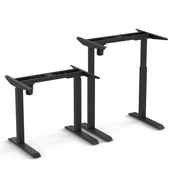 Bureau assis-debout Worktrainer Frame StudyDesk noir, StD-blk-frame