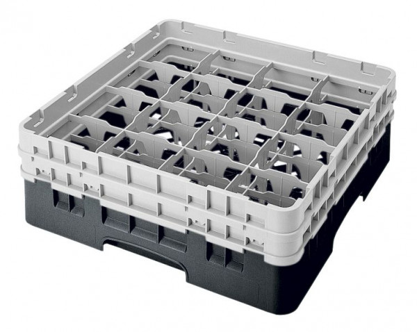 Panier de lavage Cambro 16 compartiments Camrack® Hauteur: 13 cm Noir, SU: 4 pièces, 16S434110