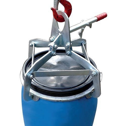 Pince à griffes de serrage DENIOS pour fûts en plastique de 120 litres avec couvercle, 157-584
