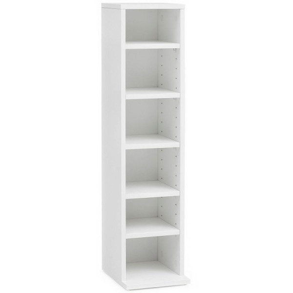 Étagère CD Wohnling bois 21 x 90 x 20 cm ouverte, étroite, WL5.836