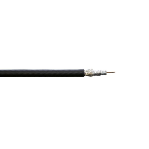 Câble d'antenne SAT CATV connectivité bda TELASS 3000 (A++) - PE noir - bobine 100m, 38660911