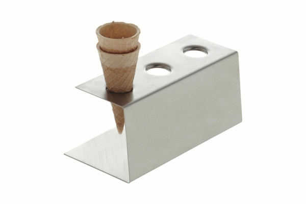 Support de cornet de glace Schneider pour 3 cornets de glace, matériau : acier inoxydable, 190300