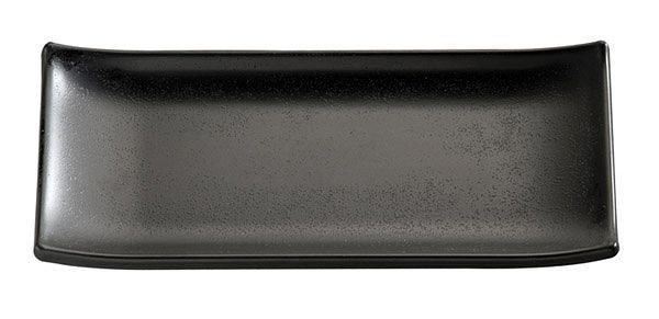Plateau APS, planche à sushi -ZEN-, 22,5 x 9,5 cm, hauteur : 3 cm, mélamine, noir, aspect pierre, 83744