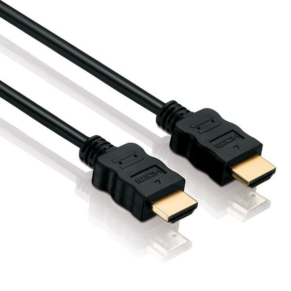 Câble de connexion Helos, prise/prise HDMI, 4K, BASIC, 5,0m, noir, 118872