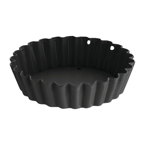 Moules à mini quiches antiadhésifs Vogue avec fond amovible 8cm, UE: 3 pièces, CW990