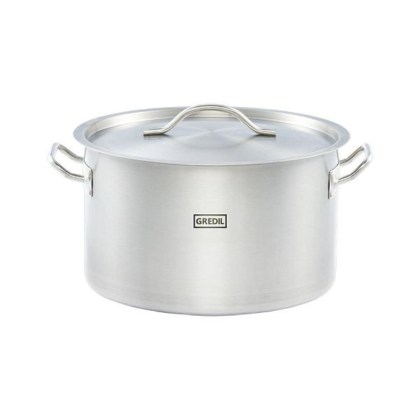 Pot à soupe Gredil forme moyenne-haute série ECO Ø 360 mm, couvercle inclus, KG0802360