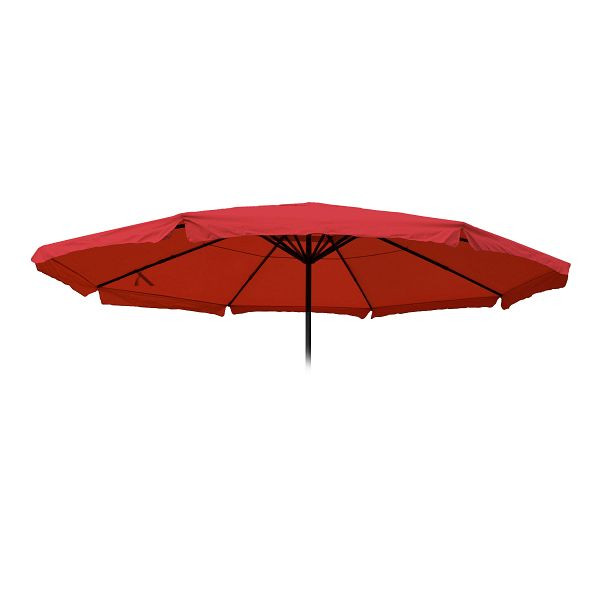 Housse de rechange Mendler pour parasol Meran Pro, parasol marché gastronomie avec volant Ø 5m, polyester, bordeaux, 76813