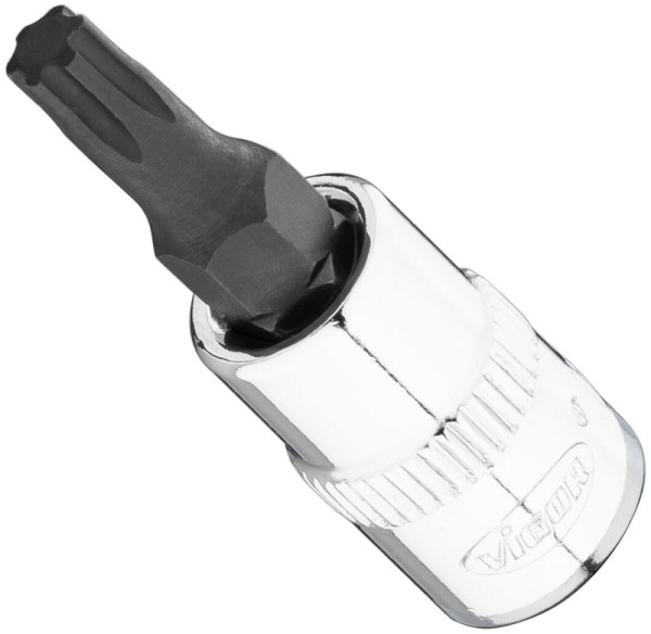 Embout de tournevis VIGOR T-Plus, carré 6,3 mm (1/4 pouce), profil T+, T25+, V7037-IP25