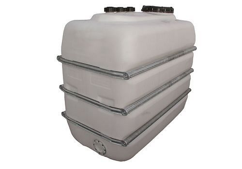 Réservoir chimique DENIOS en polyéthylène (PE), volume de 2500 litres, naturellement transparent, 269-742
