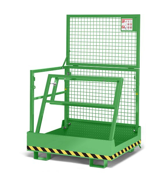 Nacelle de travail RR Industrietechnik, RAK-Compact, RAL 6018 jaune-vert, 120000090