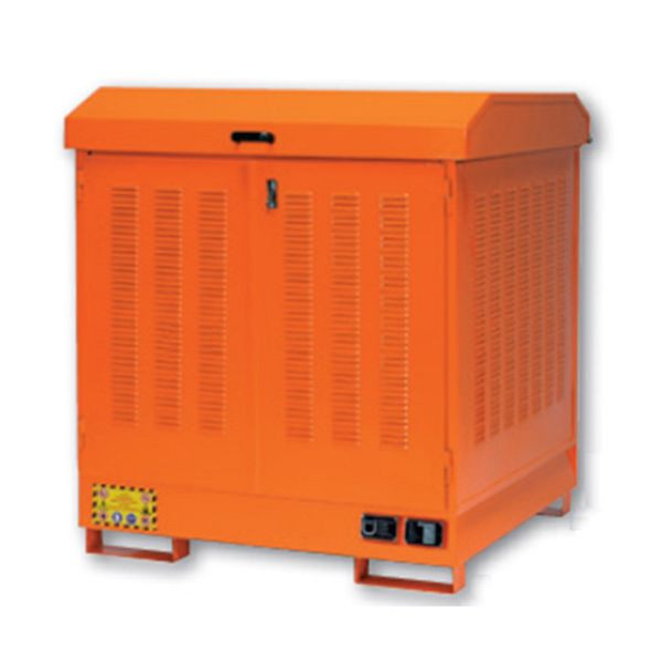 Armoires environnementales Sall en acier peint pour stockage extérieur de fûts EDL, 135 x 86 x 157 cm, finition : Vents, ECO712A