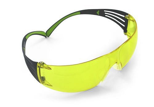 Lunettes de sécurité 3M SecureFit 400, jaune, lentille en polycarbonate, SF403AF, 259-077
