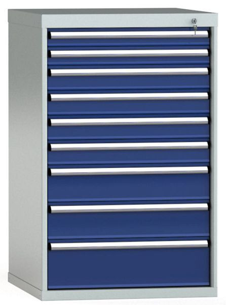 Armoire à tiroirs KLW 1150 x 725 x 750 mm H x L x P, dimensions d'installation : 150 mm, division : 36x36 unités, SGB1150-09EP-001