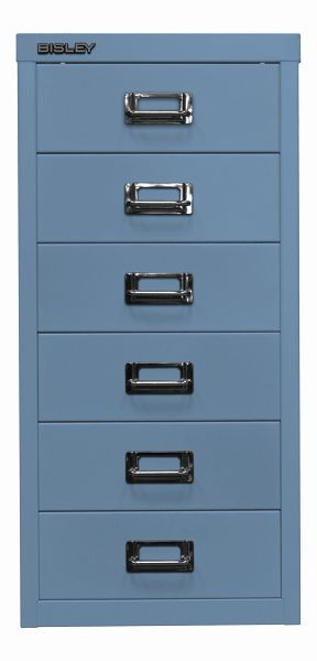 Bisley MultiDrawer™, série 29, DIN A4, 6 tiroirs, bleu, L296605