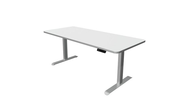 Table assis/debout Kerkmann, Move 3 Premium, L 1800 x P 800 mm, réglable en hauteur électriquement de 720 à 1210 mm, blanc, 10331410