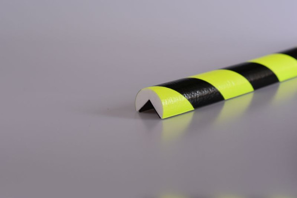 Protection d'angle Knuffi, profil d'avertissement et de protection type A, néon, 1 mètre, magnétique, PA-5040