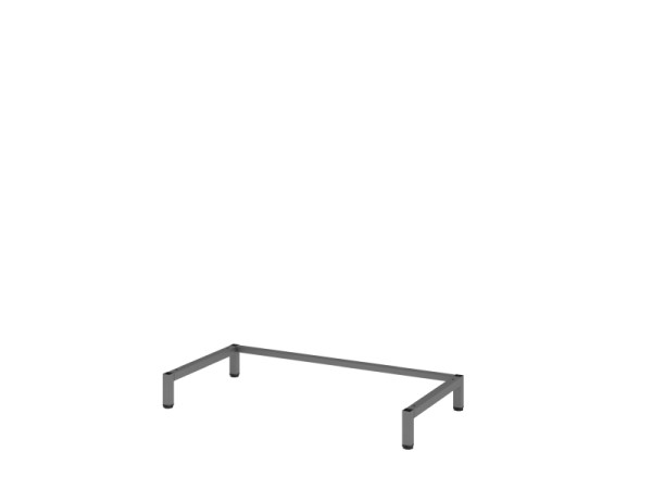 Hammerbacher FlexWall socle métallique 80, H = 10 cm, graphite, VFWU08/G