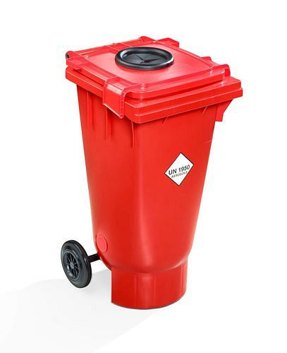 Bidon de transport DENIOS avec ouverture pour aérosols vides, 120 litres, 271-776