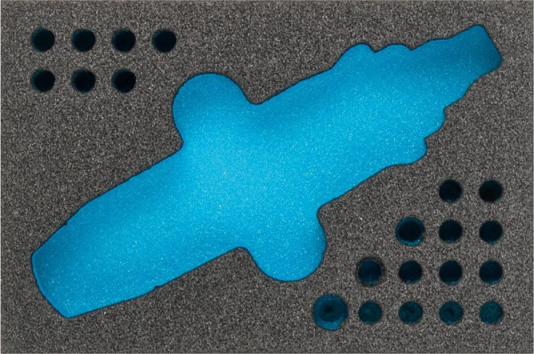 Insert en mousse souple à 2 composants Hazet, pour 2272/23 N Dimensions / longueur : 172 mm x 114 mm Taille du système d'organisation : 1/9 (172 x 114 mm), 163-333L