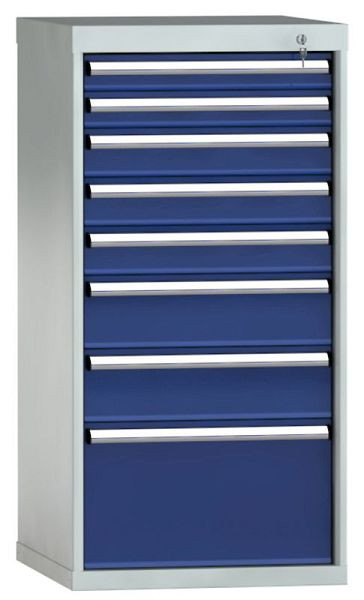 Armoire à tiroirs KLW 1150 x 572 x 605 mm H x L x P, dimensions d'installation : 900 mm, division : 27x27 unités, SEA1150-08EP-001