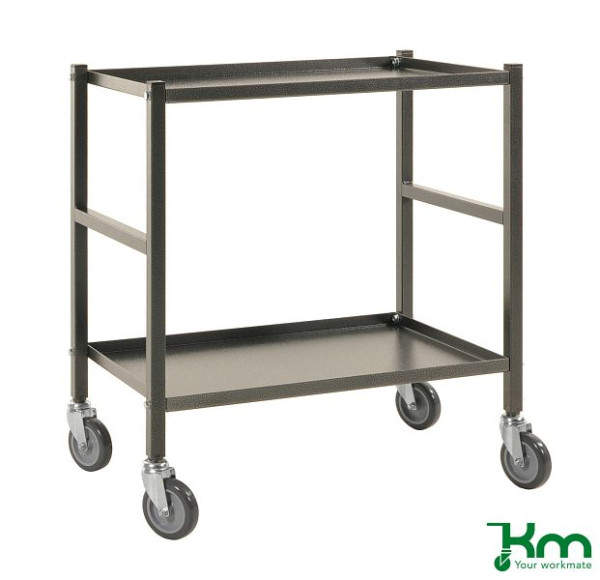 Chariot de table Kongamek, 4 roulettes, gris anthracite, KM8100