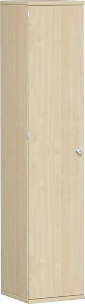 armoire à portes battantes geramöbel 4 étagères décoratives, verrouillable, serrure à droite, 400x425x1920, érable/érable, N-10DR504-AA