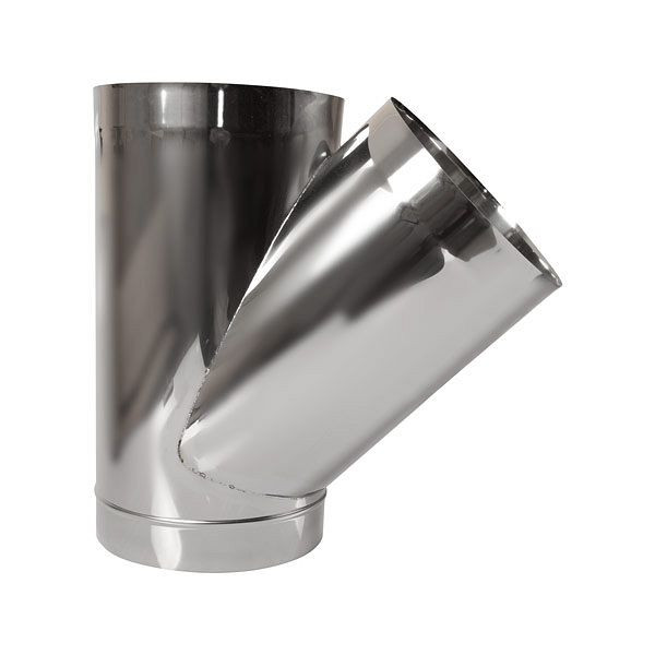 Tube d'arbre HKW 500 mm en acier inoxydable Ø 285 mm avec sortie à 45°, 90277