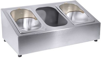 Range-couverts Contacto pour 3 inserts pour couverts GN 1/4 7002/001, 7003/003