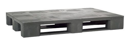 Palette universelle DENIOS, en PE-RE, 800 x 1200 x 160 mm, 3 semelles, avec renfort, lot de 5, 312647