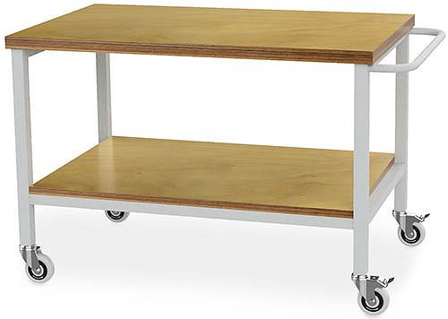 Chariot de transport Bedrunka+Hirth, avec 2 panneaux multiplex en hêtre, 1200x750x859 mm, 04.12.01A
