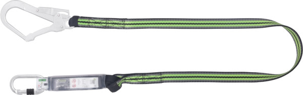 Longe Kratos avec absorbeur d'énergie en sangle 1,80 m avec mousqueton FA5010117 et FA5020755, FA3030418